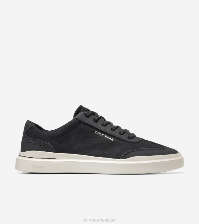 Cole Haan baskets grandpro rally à bout en T Hommes PJ6N349 bouleau noir argenté chaussure