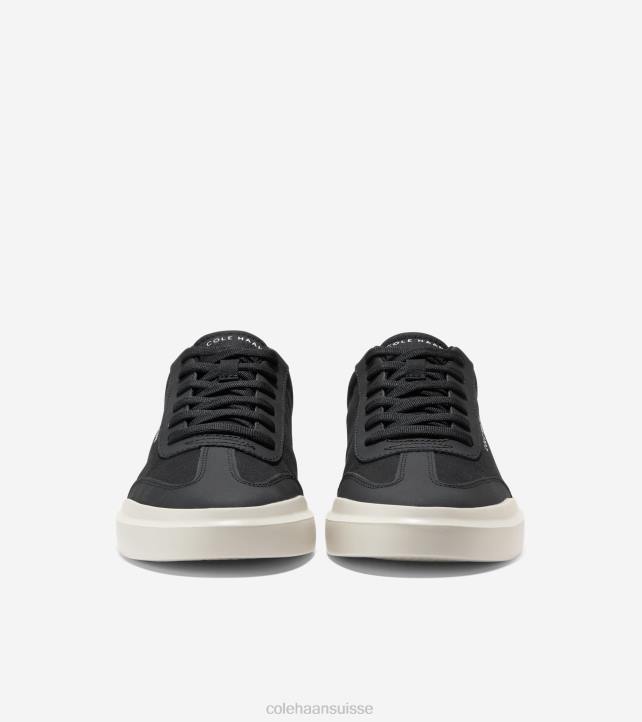 Cole Haan baskets grandpro rally à bout en T Hommes PJ6N349 bouleau noir argenté chaussure