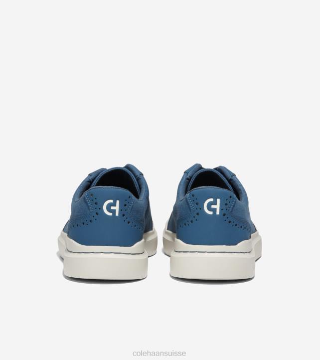 Cole Haan baskets grandpro rally à bout en T Hommes PJ6N350 enseigne bouleau bleu-argenté chaussure