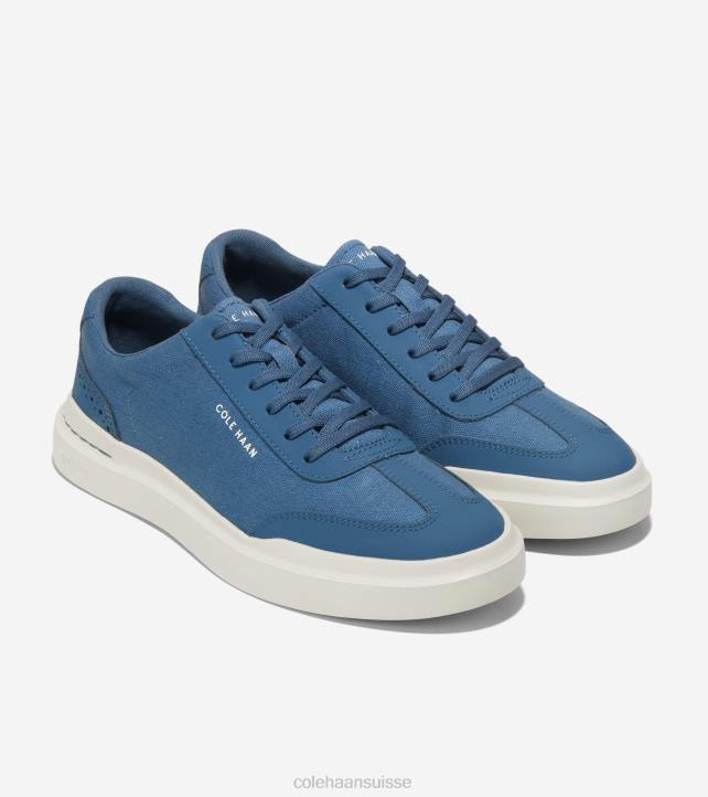 Cole Haan baskets grandpro rally à bout en T Hommes PJ6N350 enseigne bouleau bleu-argenté chaussure