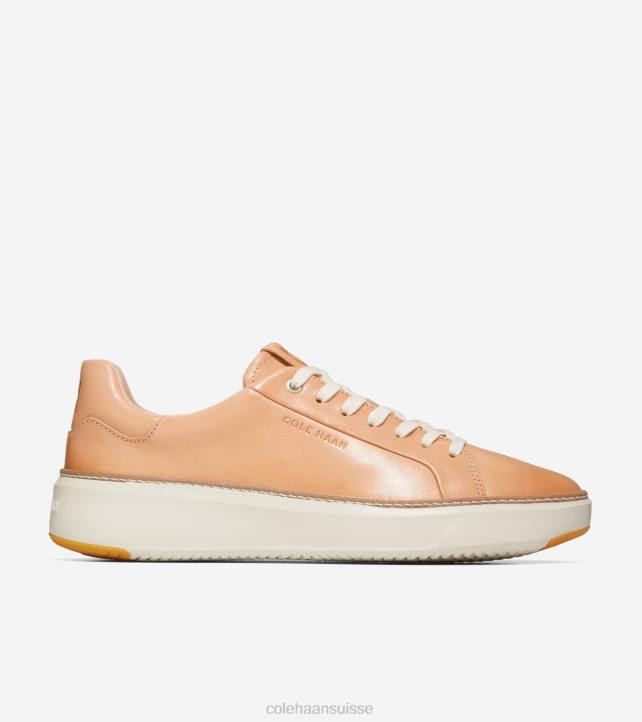 Cole Haan baskets grandpro topspin Hommes PJ6N278 vachette beige orge-ivoire chaussure