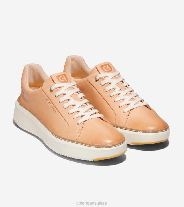 Cole Haan baskets grandpro topspin Hommes PJ6N278 vachette beige orge-ivoire chaussure