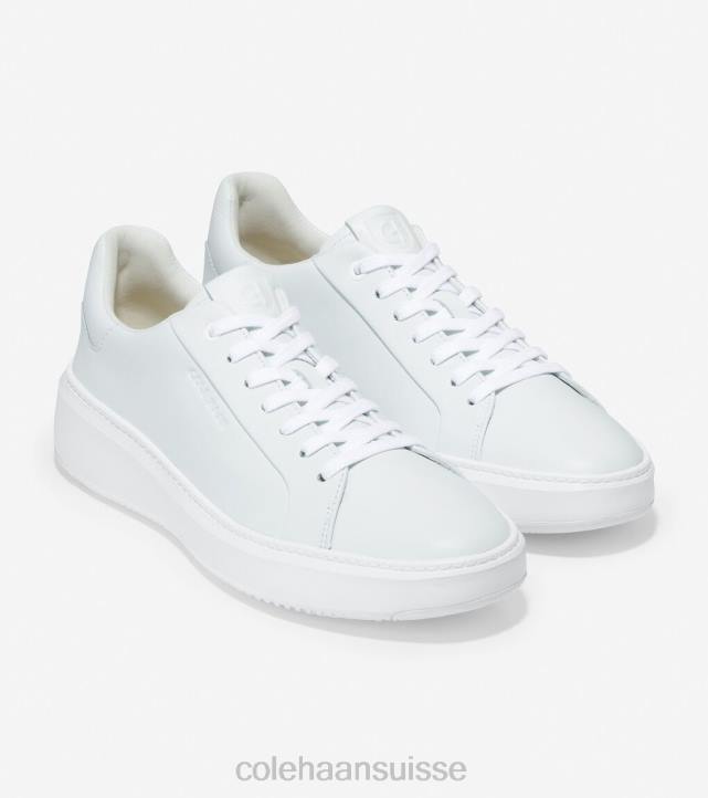 Cole Haan baskets grandpro topspin Hommes PJ6N281 blanc optique chaussure