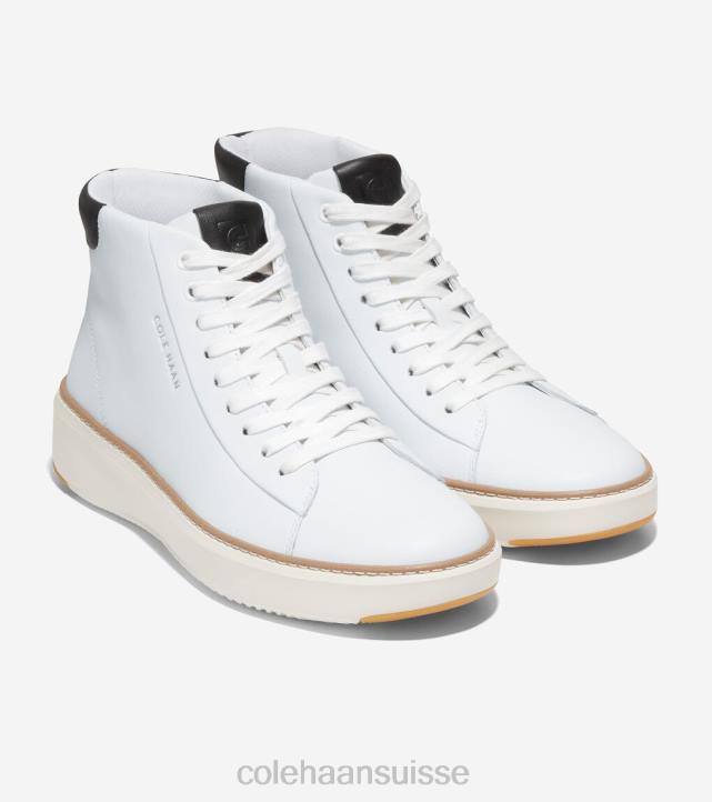 Cole Haan baskets grandpro topspin mid Hommes PJ6N475 blanc optique-noir-ivoire chaussure