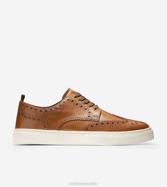 Cole Haan baskets winslow à bout golf Hommes PJ6N424 bronzage britannique chaussure