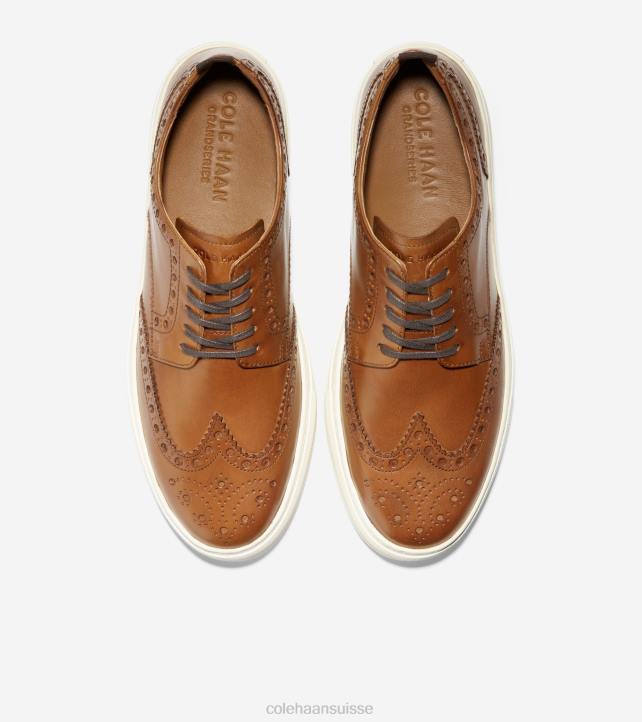 Cole Haan baskets winslow à bout golf Hommes PJ6N424 bronzage britannique chaussure