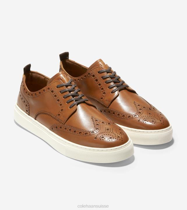 Cole Haan baskets winslow à bout golf Hommes PJ6N424 bronzage britannique chaussure