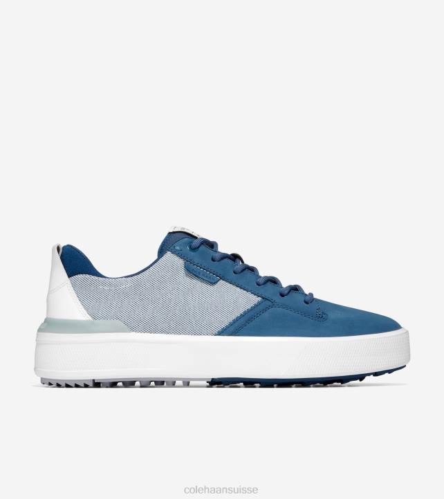 Cole Haan chaussure de golf grandpro crew Hommes PJ6N403 enseigne bleu-optique blanc-micro puce chaussure
