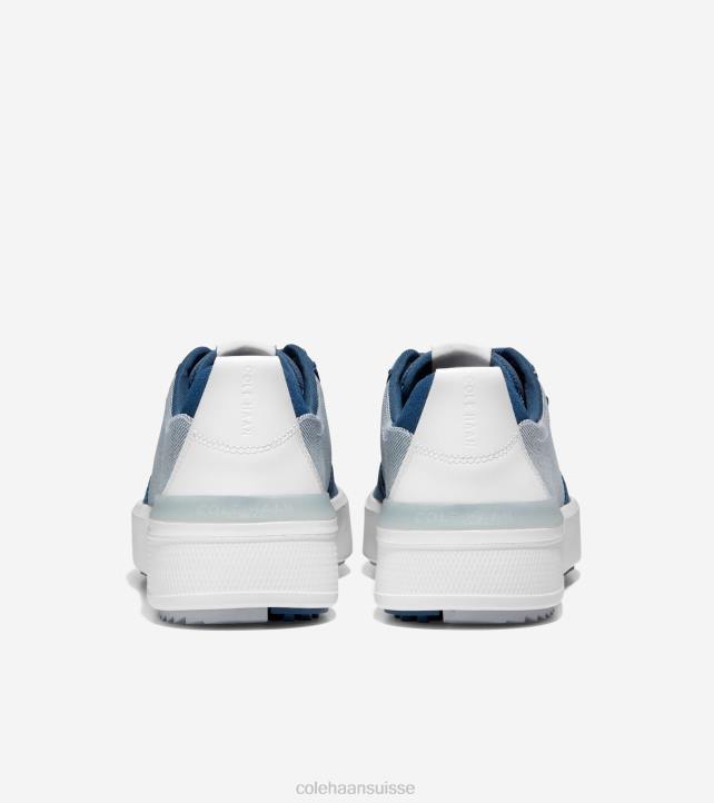 Cole Haan chaussure de golf grandpro crew Hommes PJ6N403 enseigne bleu-optique blanc-micro puce chaussure