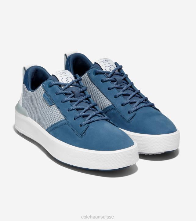 Cole Haan chaussure de golf grandpro crew Hommes PJ6N403 enseigne bleu-optique blanc-micro puce chaussure