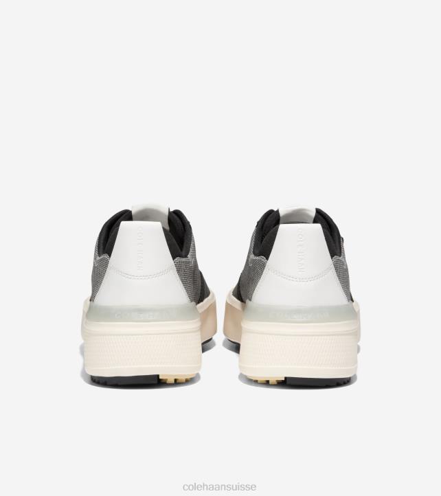 Cole Haan chaussure de golf grandpro crew Hommes PJ6N404 noir blanc chaussure