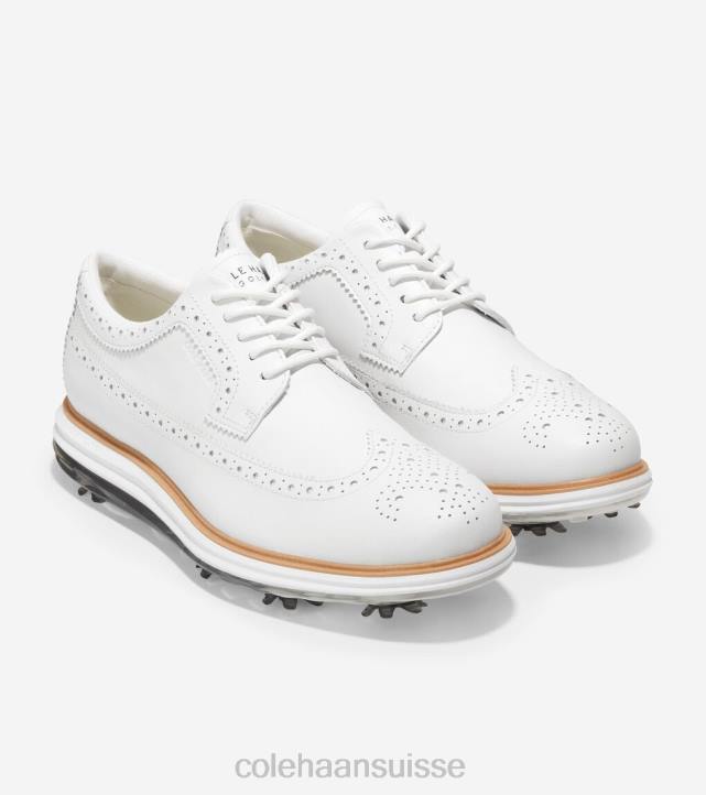 Cole Haan chaussure de golf originalegrand tour Hommes PJ6N483 blanc optique-naturel chaussure