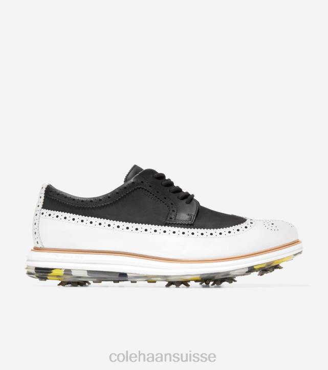Cole Haan chaussure de golf originalegrand tour Hommes PJ6N484 noir-blanc optique chaussure