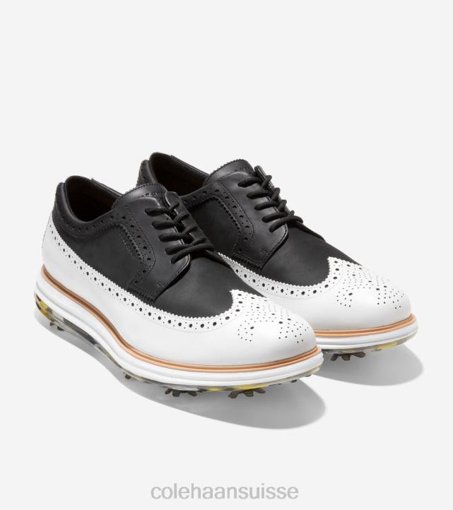 Cole Haan chaussure de golf originalegrand tour Hommes PJ6N484 noir-blanc optique chaussure