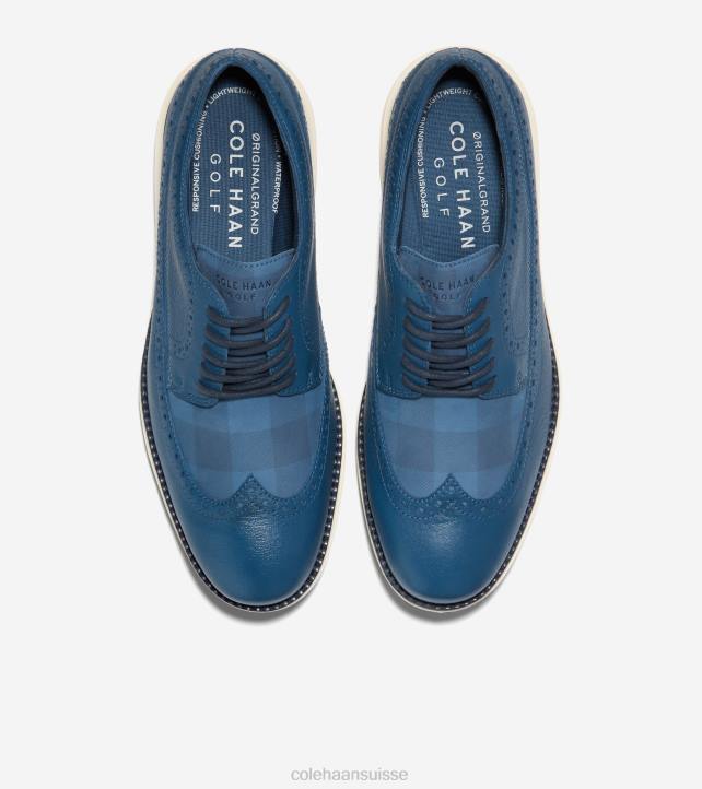 Cole Haan chaussure de golf originalgrand Hommes PJ6N406 enseigne bleu marine-blazer-ivoire chaussure