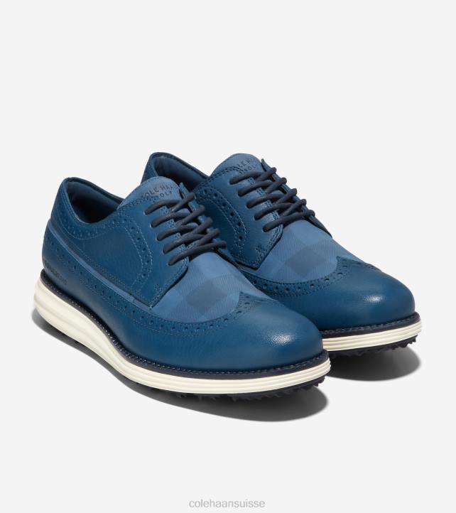 Cole Haan chaussure de golf originalgrand Hommes PJ6N406 enseigne bleu marine-blazer-ivoire chaussure