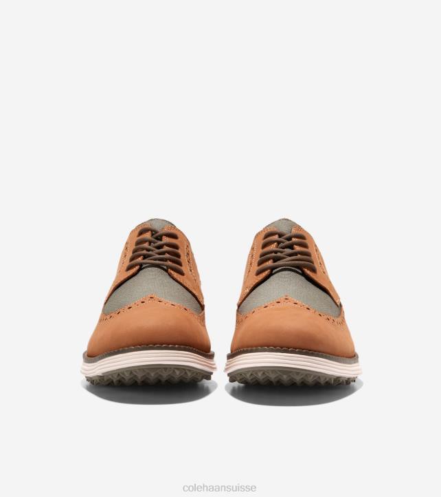 Cole Haan chaussure de golf originalgrand Hommes PJ6N410 feuille de thé de noix de pécan blanchie tan-truffe chaussure