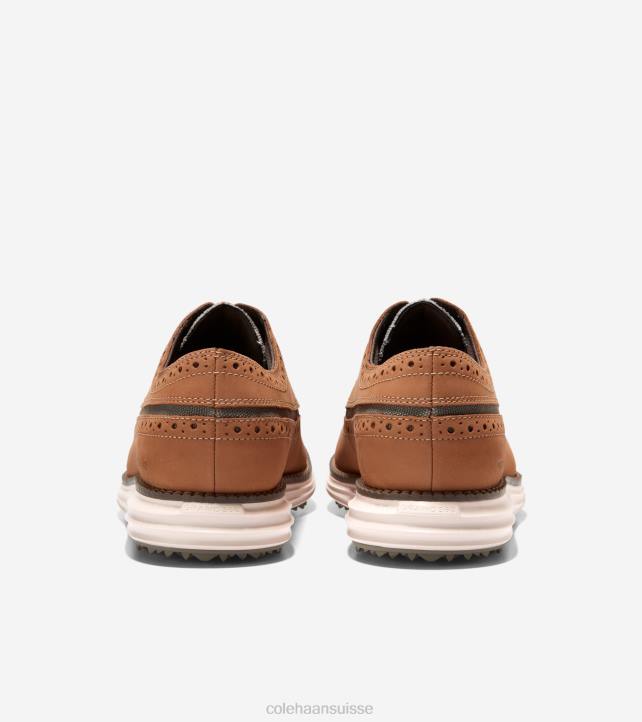 Cole Haan chaussure de golf originalgrand Hommes PJ6N410 feuille de thé de noix de pécan blanchie tan-truffe chaussure