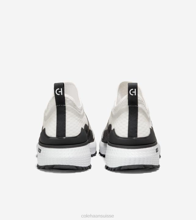 Cole Haan chaussure de golf zerogrand overtake Hommes PJ6N414 rayures blanc-gris chaussure