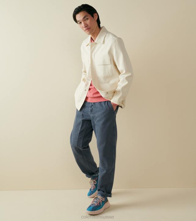 Cole Haan génération zerogrand ii sql Hommes PJ6N329 enseigne blue-dune chaussure