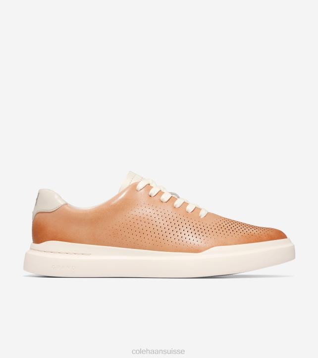 Cole Haan grandpro rallye baskets découpées au laser Hommes PJ6N262 orge beige-ivoire chaussure
