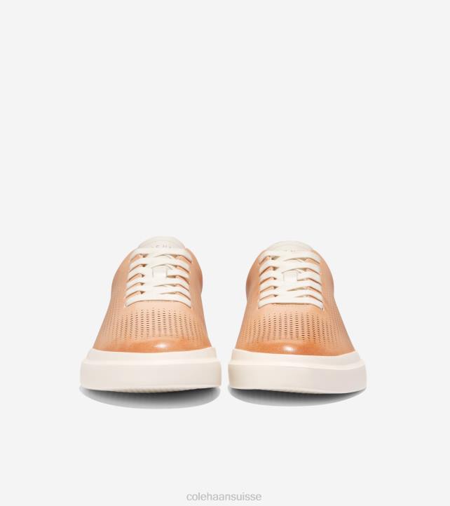 Cole Haan grandpro rallye baskets découpées au laser Hommes PJ6N262 orge beige-ivoire chaussure
