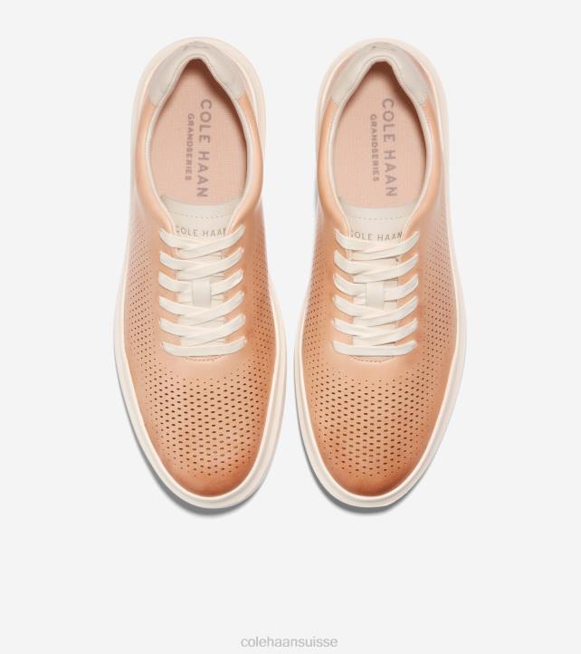 Cole Haan grandpro rallye baskets découpées au laser Hommes PJ6N262 orge beige-ivoire chaussure