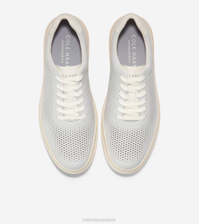 Cole Haan grandpro rallye baskets découpées au laser Hommes PJ6N263 puce-ivoire-angora chaussure