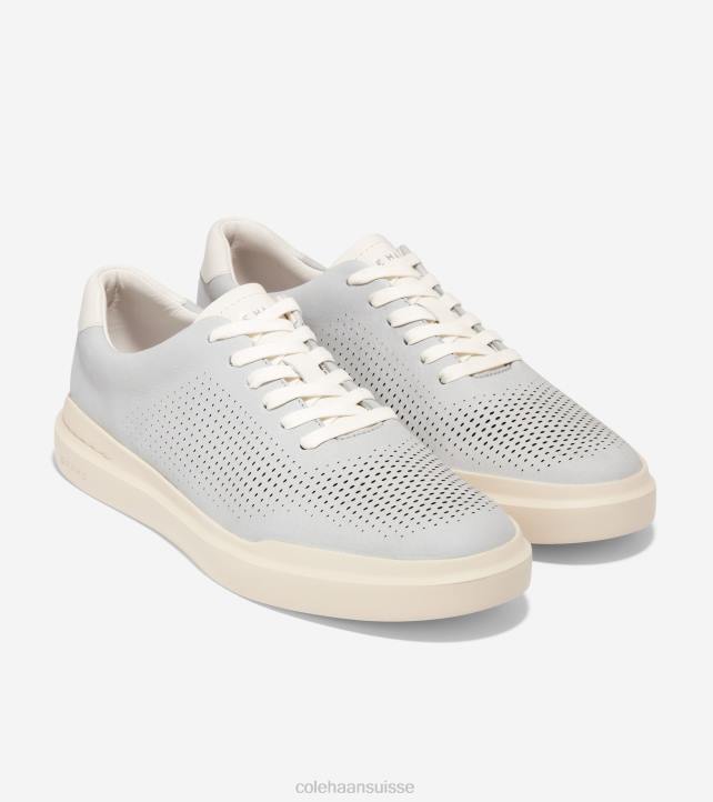 Cole Haan grandpro rallye baskets découpées au laser Hommes PJ6N263 puce-ivoire-angora chaussure