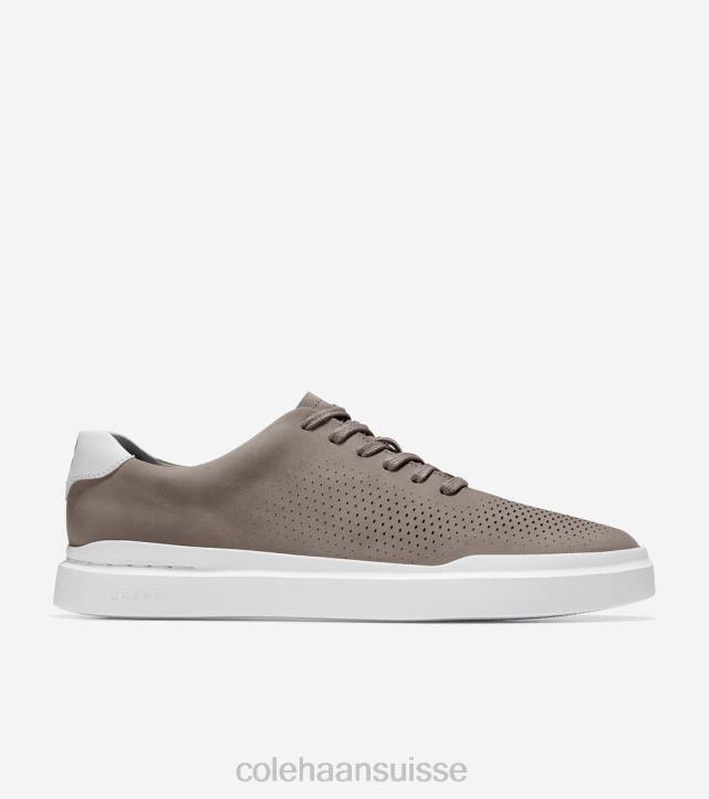 Cole Haan grandpro rallye baskets découpées au laser Hommes PJ6N264 ironstone-optique blanc chaussure