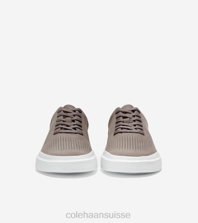 Cole Haan grandpro rallye baskets découpées au laser Hommes PJ6N264 ironstone-optique blanc chaussure