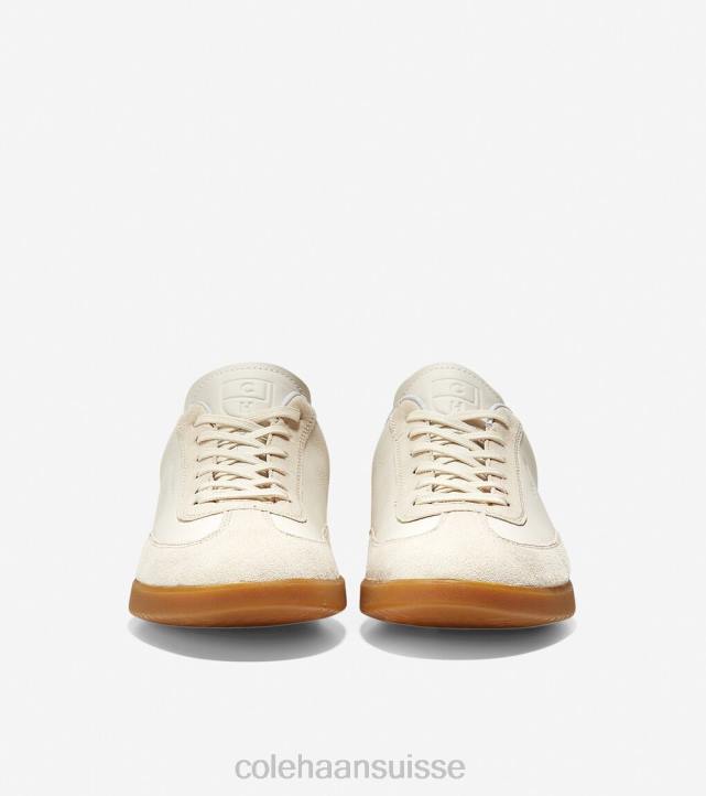 Cole Haan sneaker de gazon grandpro Hommes PJ6N455 daim martelé ivoire chaussure