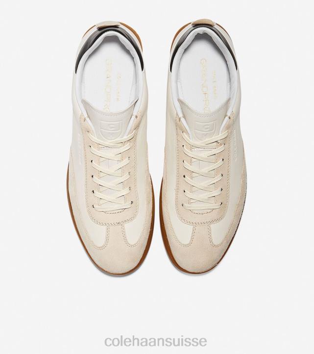 Cole Haan sneaker de gazon grandpro Hommes PJ6N455 daim martelé ivoire chaussure