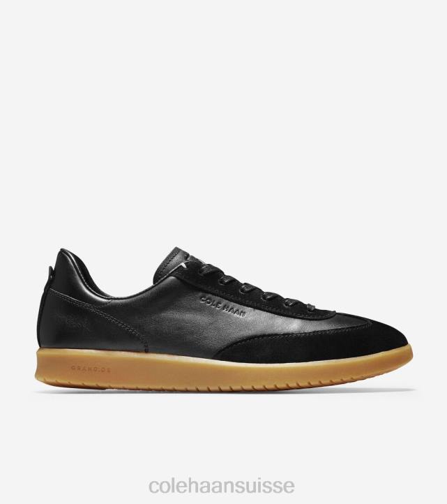 Cole Haan sneaker de gazon grandpro Hommes PJ6N456 noir martelé - daim noir chaussure