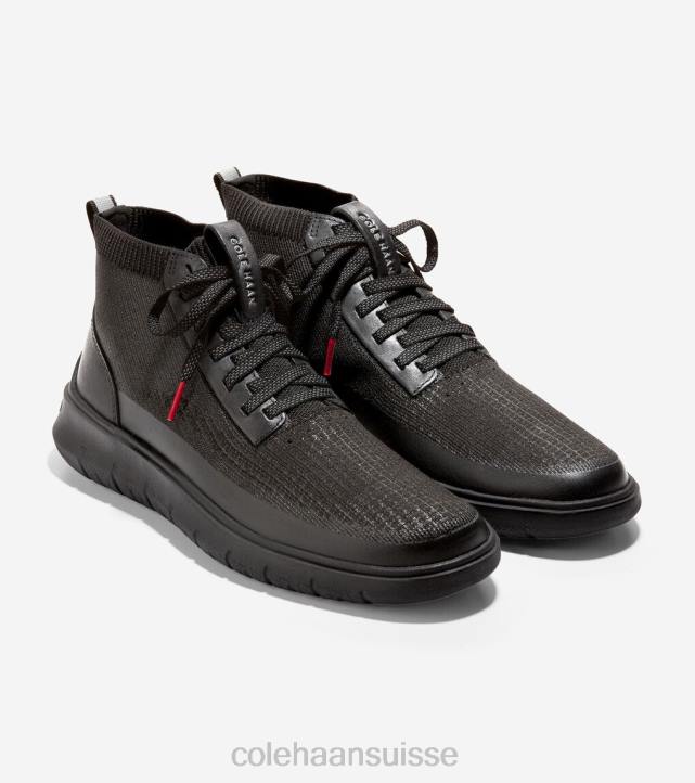 Cole Haan sneaker montante génération zerogrand Hommes PJ6N472 noir réfléchissant chaussure