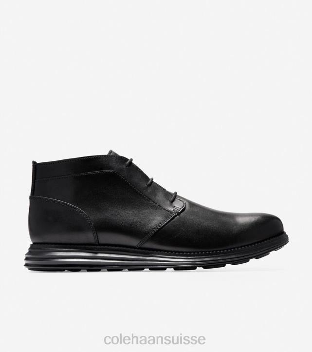 Cole Haan botte originalegrand chukka Hommes PJ6N466 noir chaussure