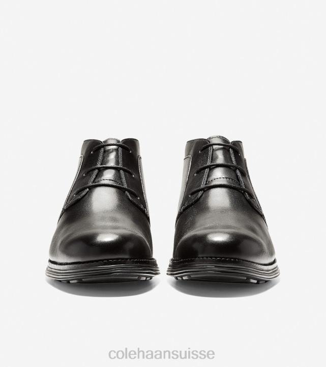 Cole Haan botte originalegrand chukka Hommes PJ6N466 noir chaussure