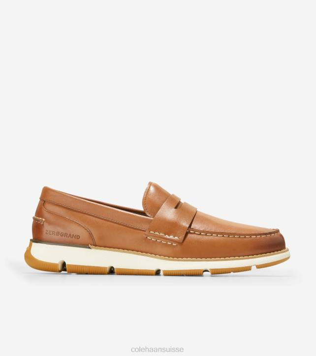 Cole Haan 4.zérogrand mocassin Hommes PJ6N454 tan-ivoire britannique chaussure
