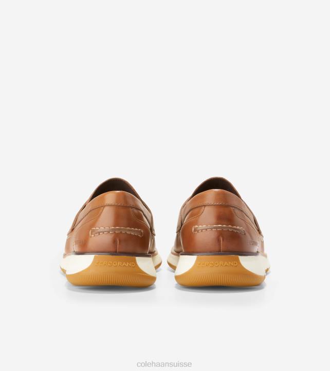 Cole Haan 4.zérogrand mocassin Hommes PJ6N454 tan-ivoire britannique chaussure