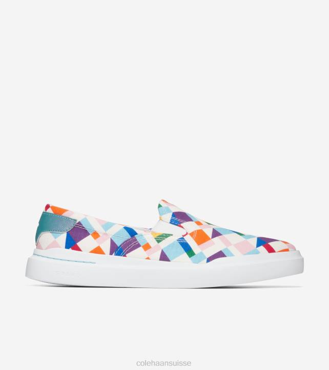 Cole Haan baskets à enfiler en toile rallye grandpro Hommes PJ6N282 fierté multicolore chaussure