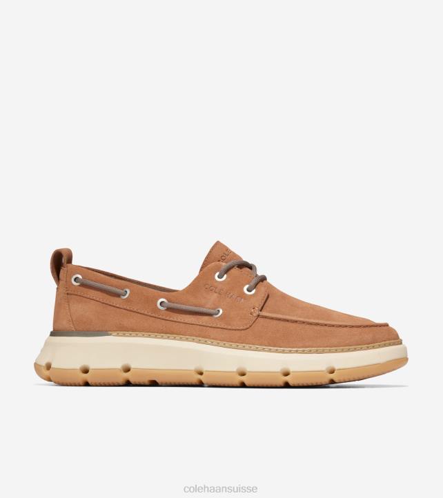 Cole Haan chaussure de bateau de régate 4.zerogrand Hommes PJ6N253 pécan-angora-gomme chaussure