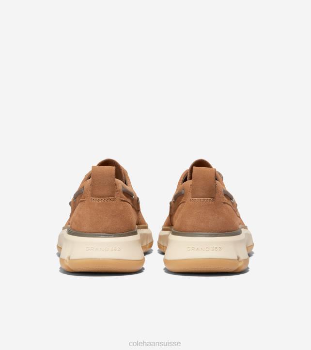 Cole Haan chaussure de bateau de régate 4.zerogrand Hommes PJ6N253 pécan-angora-gomme chaussure