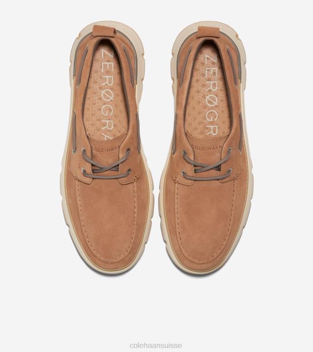 Cole Haan chaussure de bateau de régate 4.zerogrand Hommes PJ6N253 pécan-angora-gomme chaussure