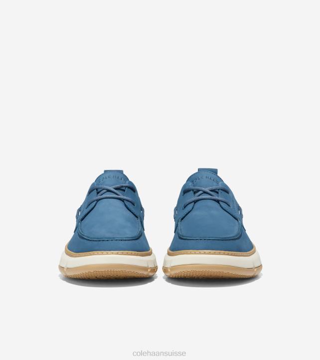 Cole Haan chaussure de bateau de régate 4.zerogrand Hommes PJ6N255 enseigne bleu-angora-gomme chaussure