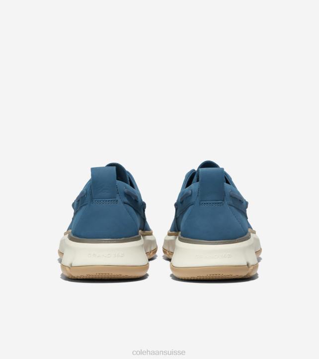 Cole Haan chaussure de bateau de régate 4.zerogrand Hommes PJ6N255 enseigne bleu-angora-gomme chaussure