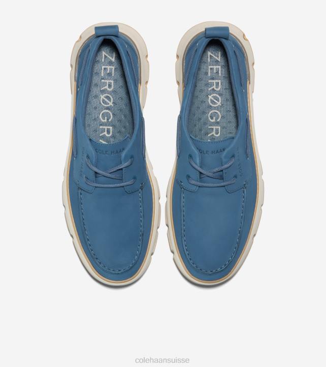 Cole Haan chaussure de bateau de régate 4.zerogrand Hommes PJ6N255 enseigne bleu-angora-gomme chaussure