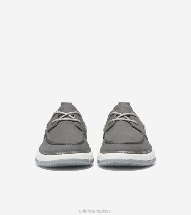 Cole Haan chaussure de bateau de régate 4.zerogrand Hommes PJ6N256 temps orageux-verglas-blanc optique chaussure