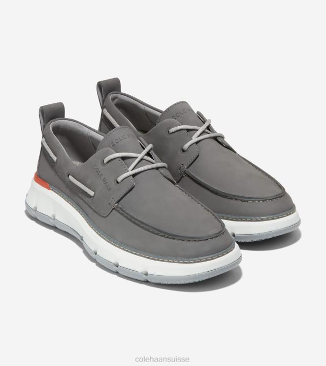 Cole Haan chaussure de bateau de régate 4.zerogrand Hommes PJ6N256 temps orageux-verglas-blanc optique chaussure