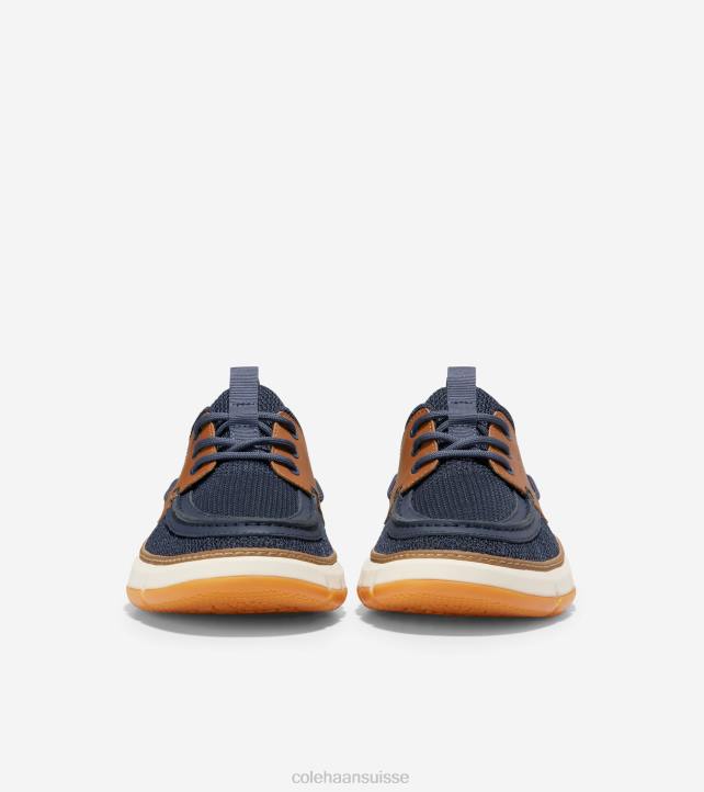 Cole Haan chaussure de bateau de régate 4.zerogrand Hommes PJ6N257 blazer marine-tan britannique-ivoire chaussure