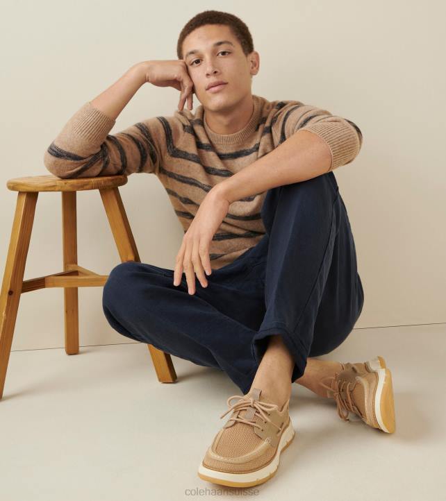 Cole Haan chaussure de bateau de régate 4.zerogrand Hommes PJ6N258 sésame-dune-ivoire chaussure